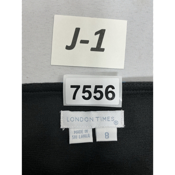 Womans Excellent London Times 3/4 Sleeve Pullover Shift Dress 8 Multicolor - Picture 3 of 5